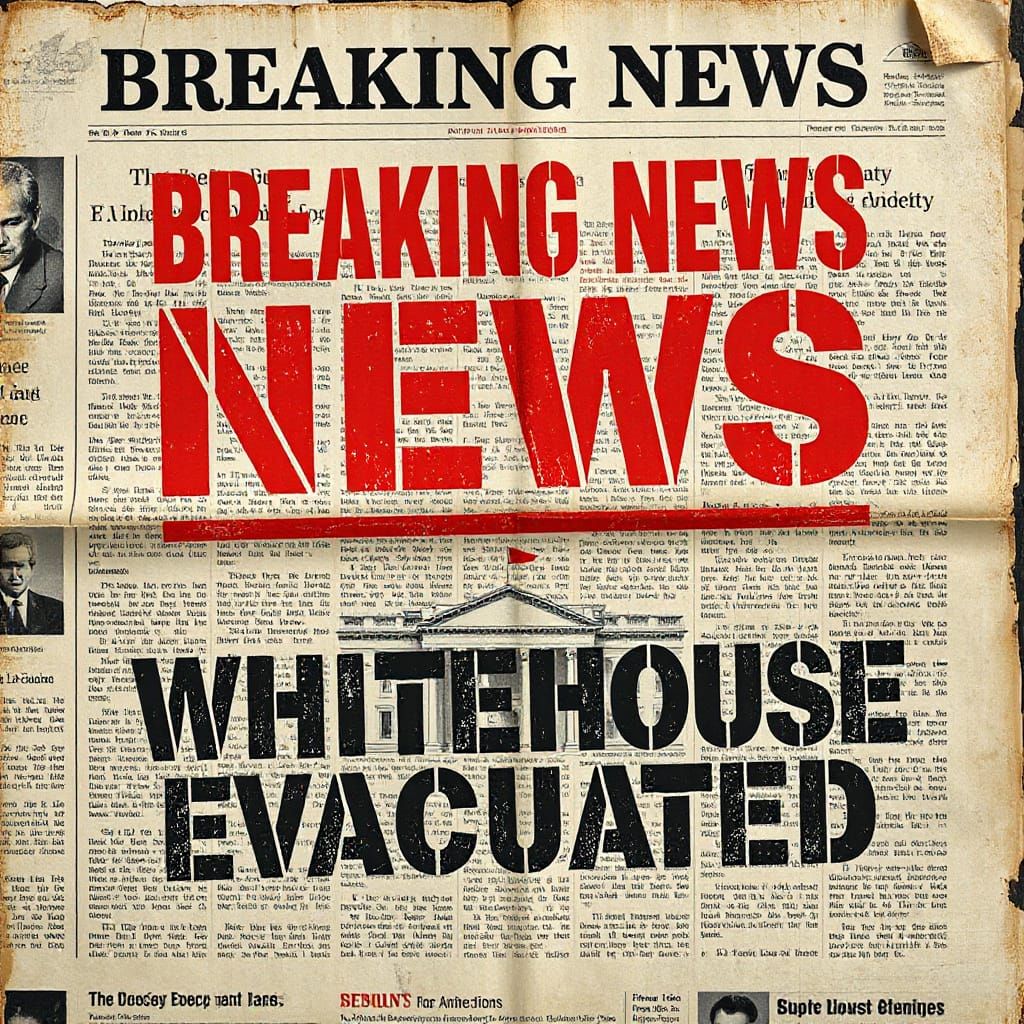 BREAKING NEWS, WHITEHOUSE EMERGENCY