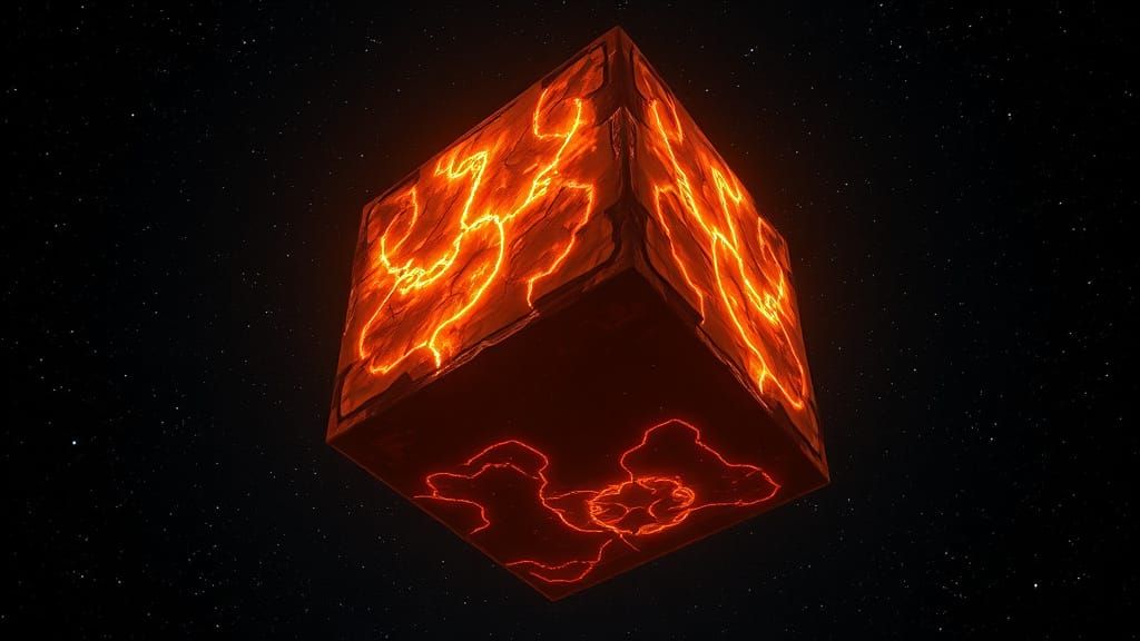 Glowing Monolith in Cosmic Void