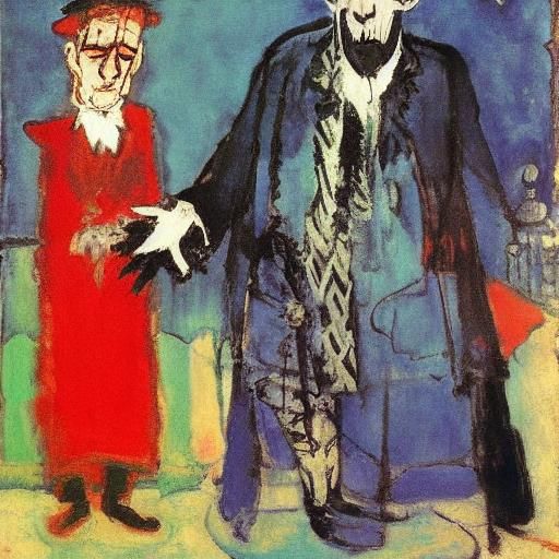 Vampire's Gift: Abstract Impressionist Painting