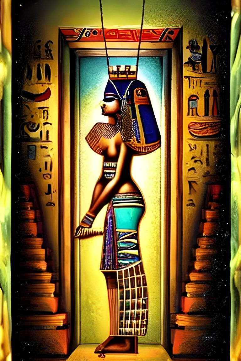 Egyptian Sarcophagus: Surreal Pop Art in Cairo Museum