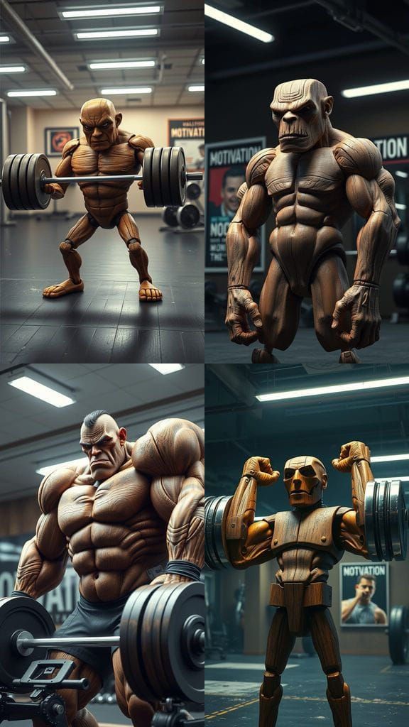 Gritty Gym Gymnast Plank Flexes in High-End Fitness