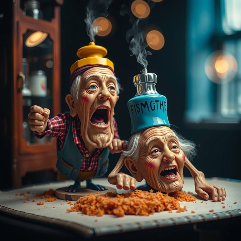 Claymation Salt & Pepper Shakers