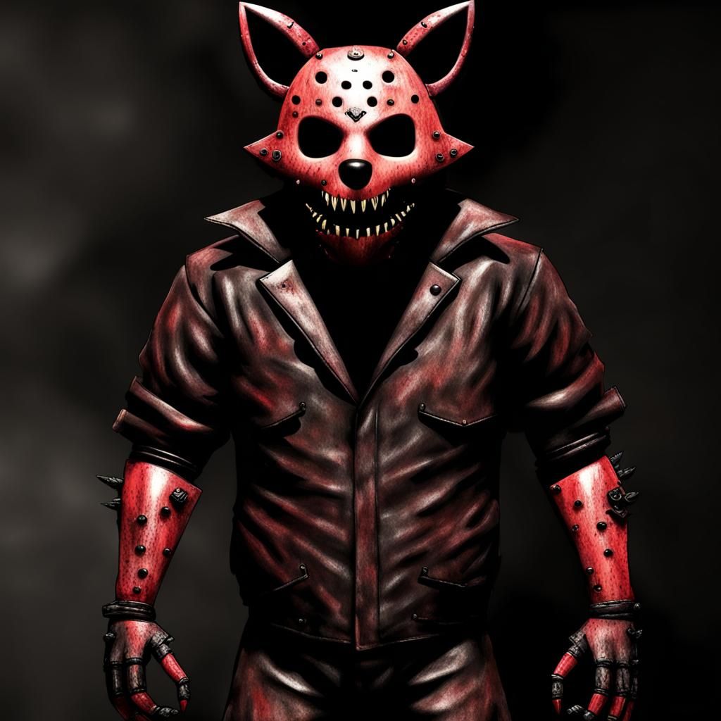 Terrifying Mashup: Jason Voorhees and Nightmare Foxy