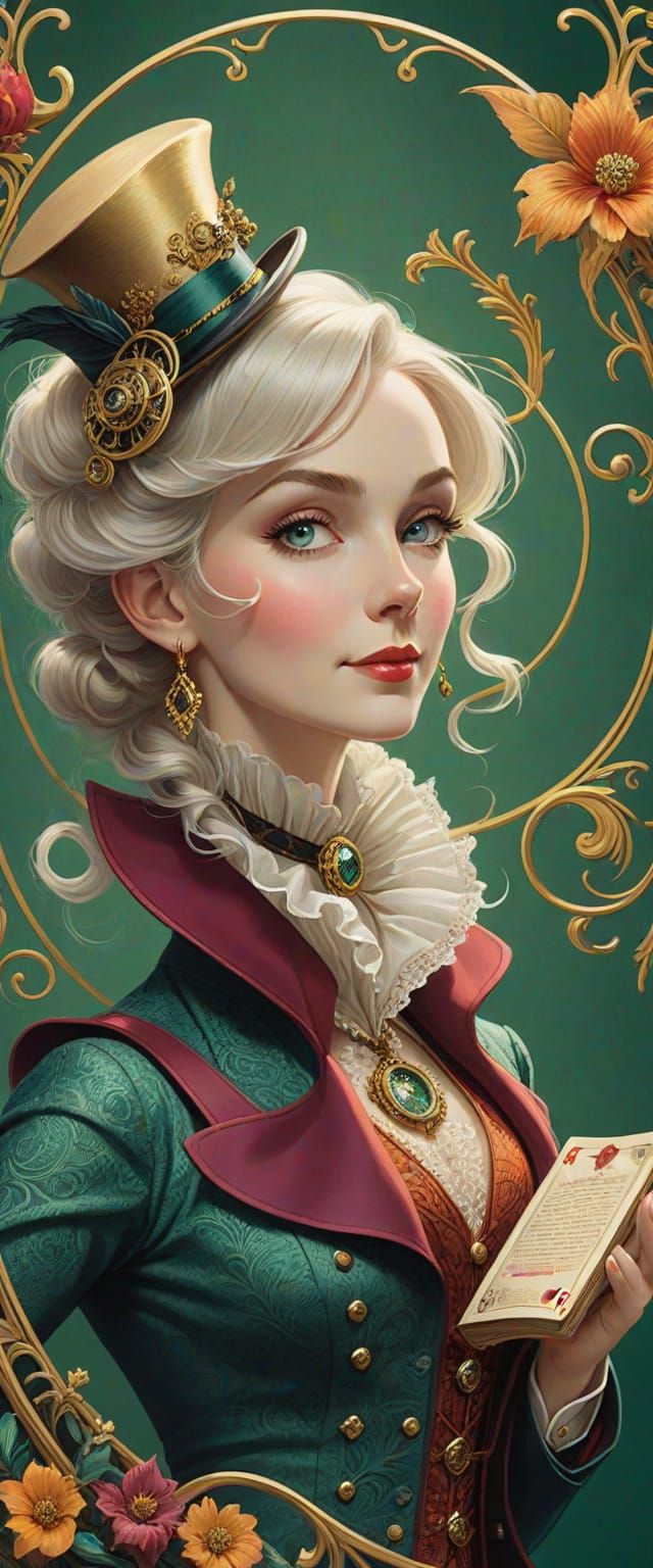 Intricately Illustrated Clue Characters in Vintage Playing C...