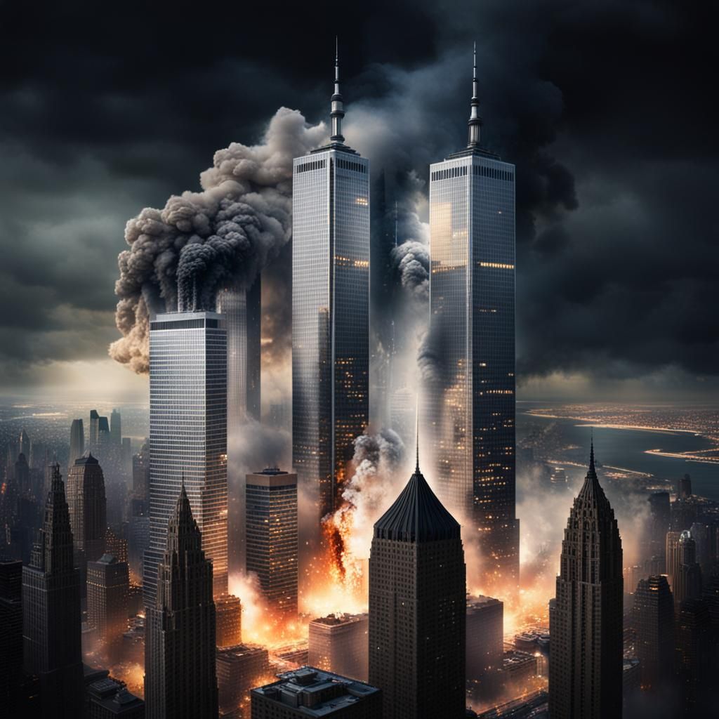 Twin Towers Collapse: Professional Photography