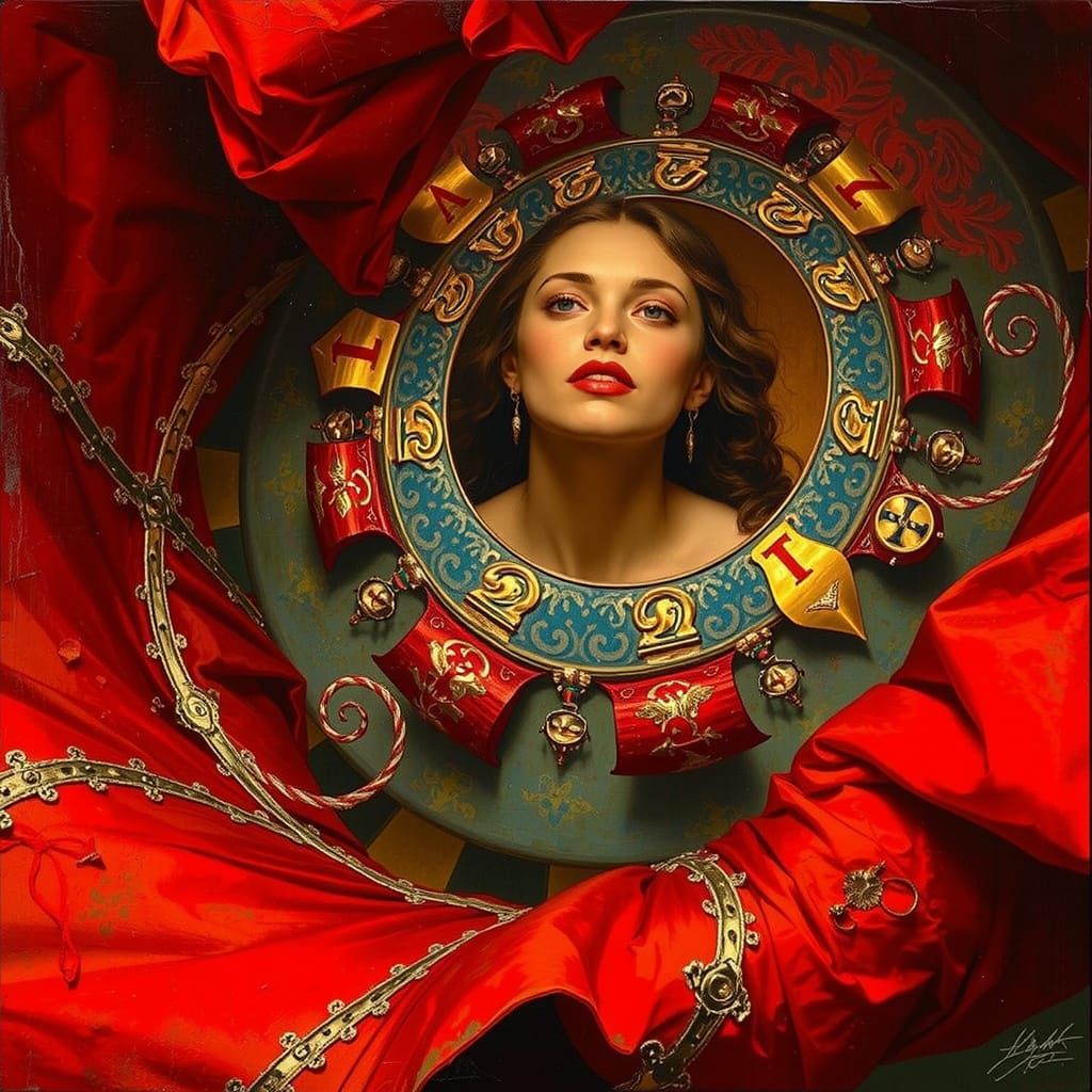 Abstract Swirling Forms in Dynamic Motion