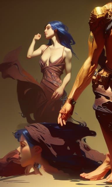 Hyperdetailed Portrait with Dynamic Lighting in 8K