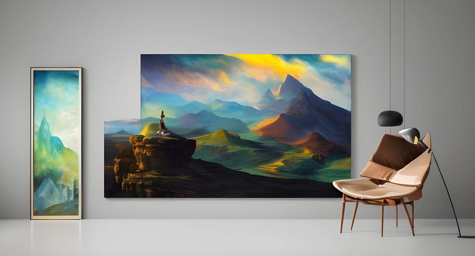 Detailed Abstract Art with Magical Particles