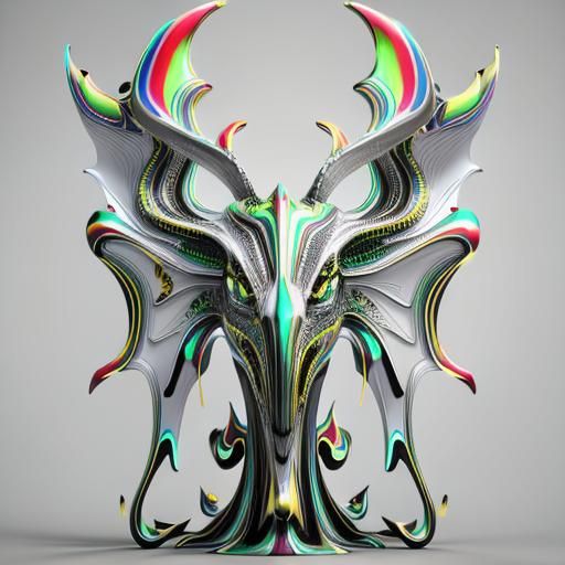 Vibrant Photorealistic CGI in Psychedelic Surrealist Style