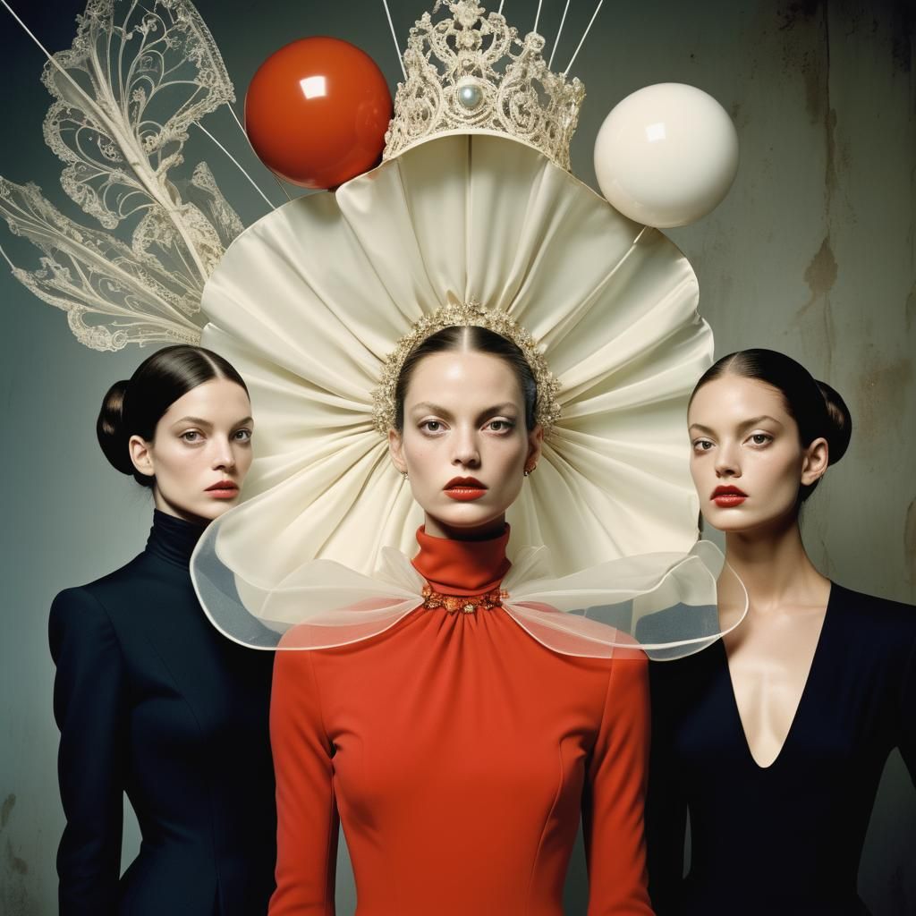 Surreal Simultaneous Dresses in High Resolution