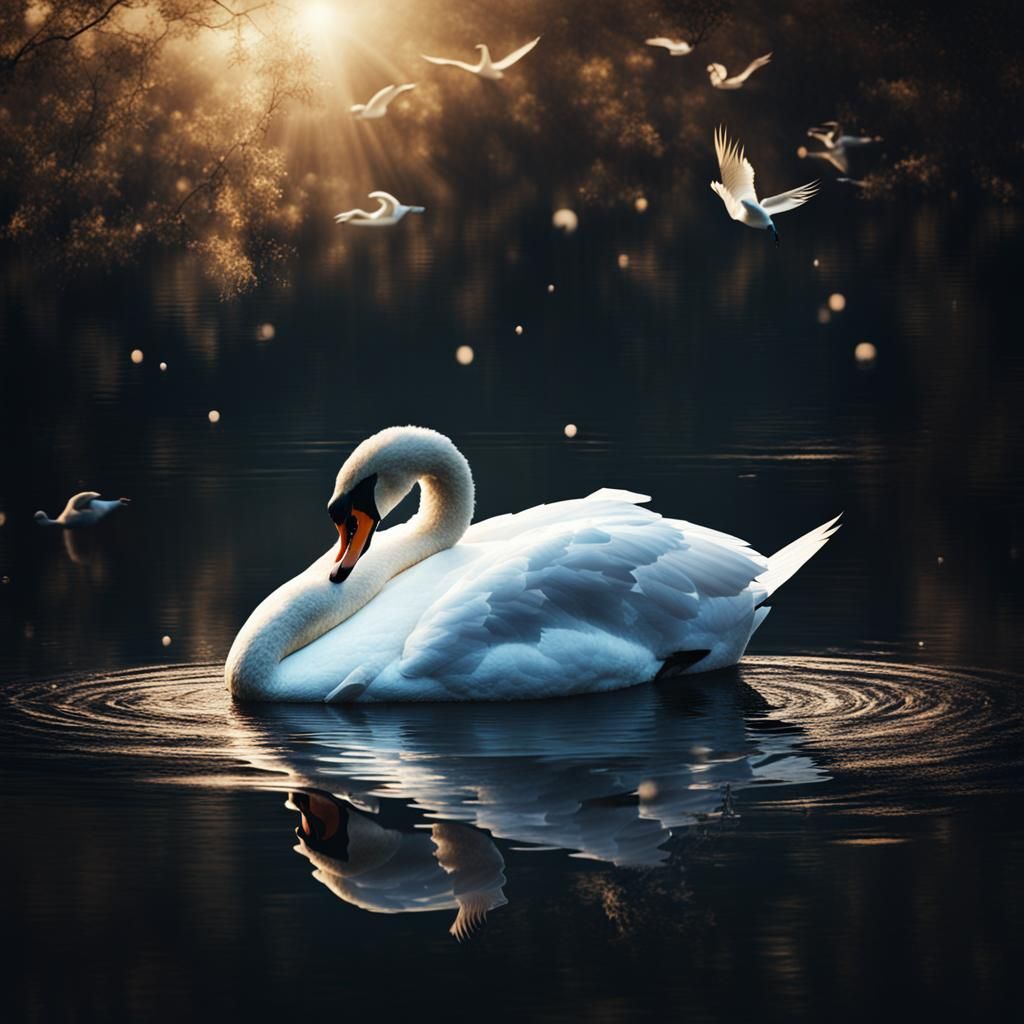 Dawn of swan