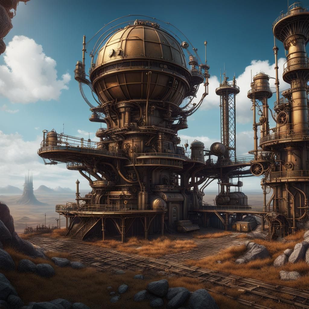 Steampunk Radar station