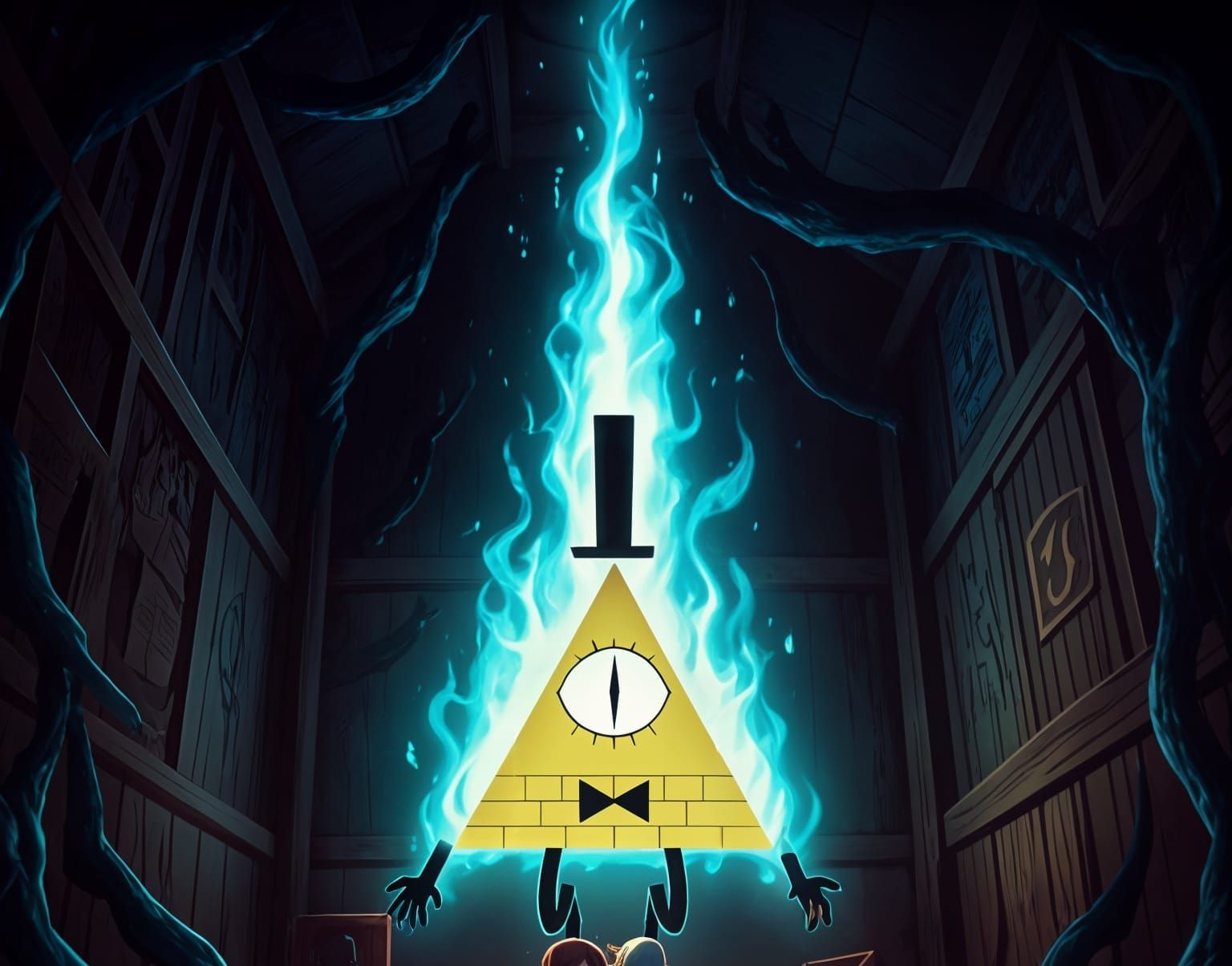 Bill Cipher's Inferno: Mabel and Dipper's Shocking Encounter