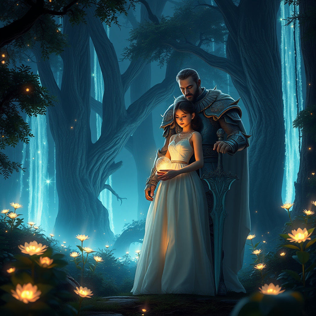 Mystical Forest: Father and Daughter in Fantasy Art