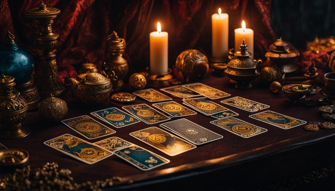 Eldritch Tarot Reading in Dark Fantasy Style