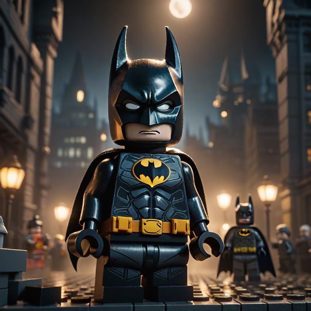 LEGO Batman in Moody Gotham City