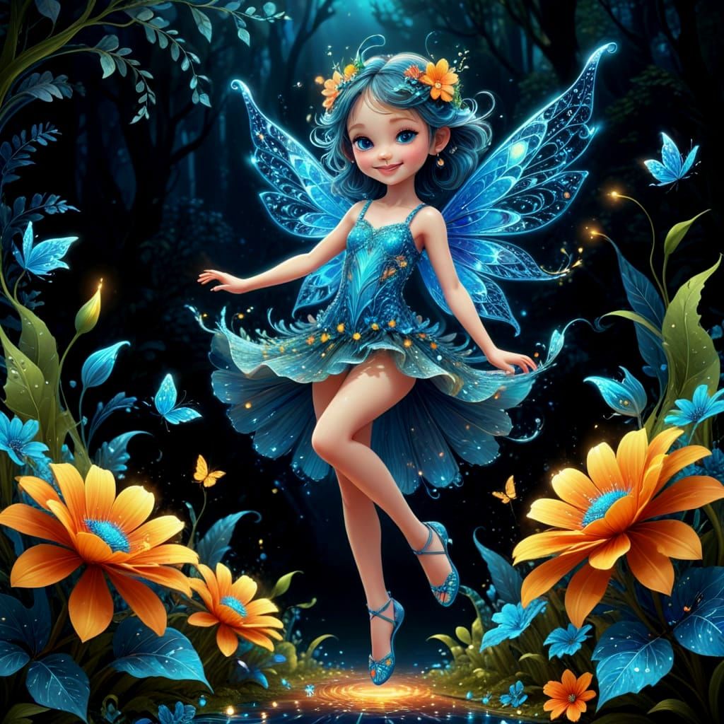 A cute and adorable fairy