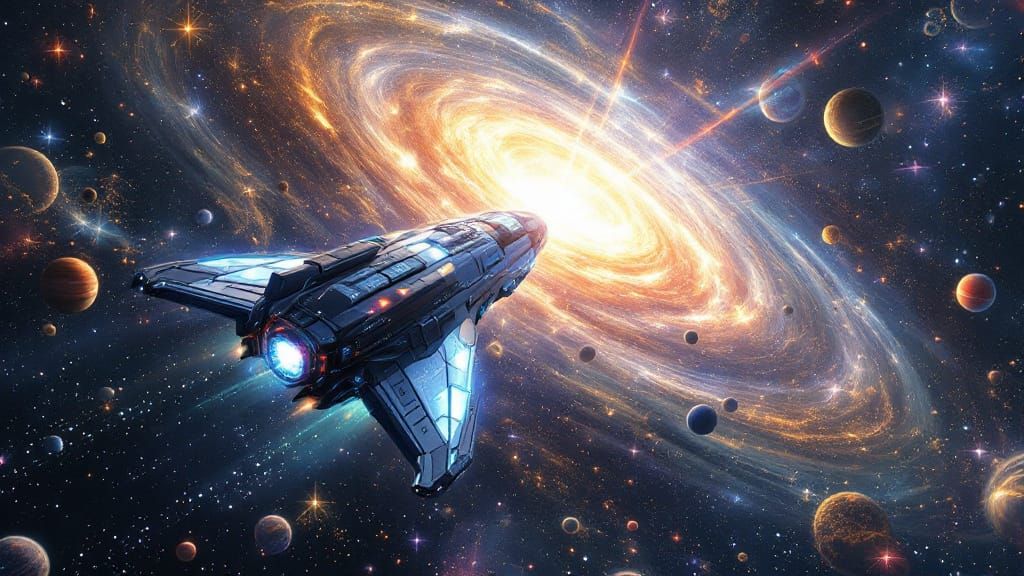 Cosmic Traveler Hurtles Towards Galaxy Center in Biomechanic...