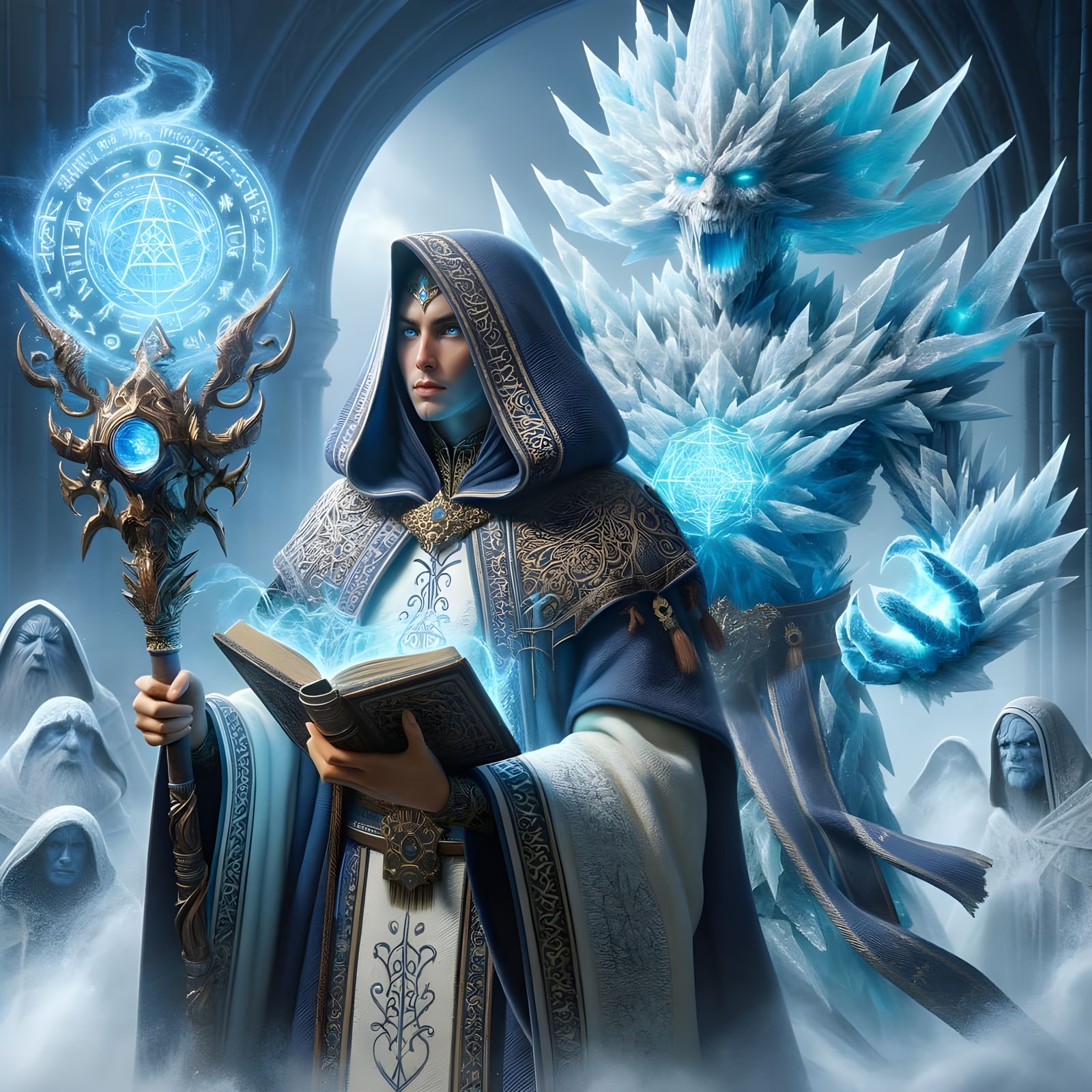 Ice Archmagi: Ancient Ritual in Dark Fantasy