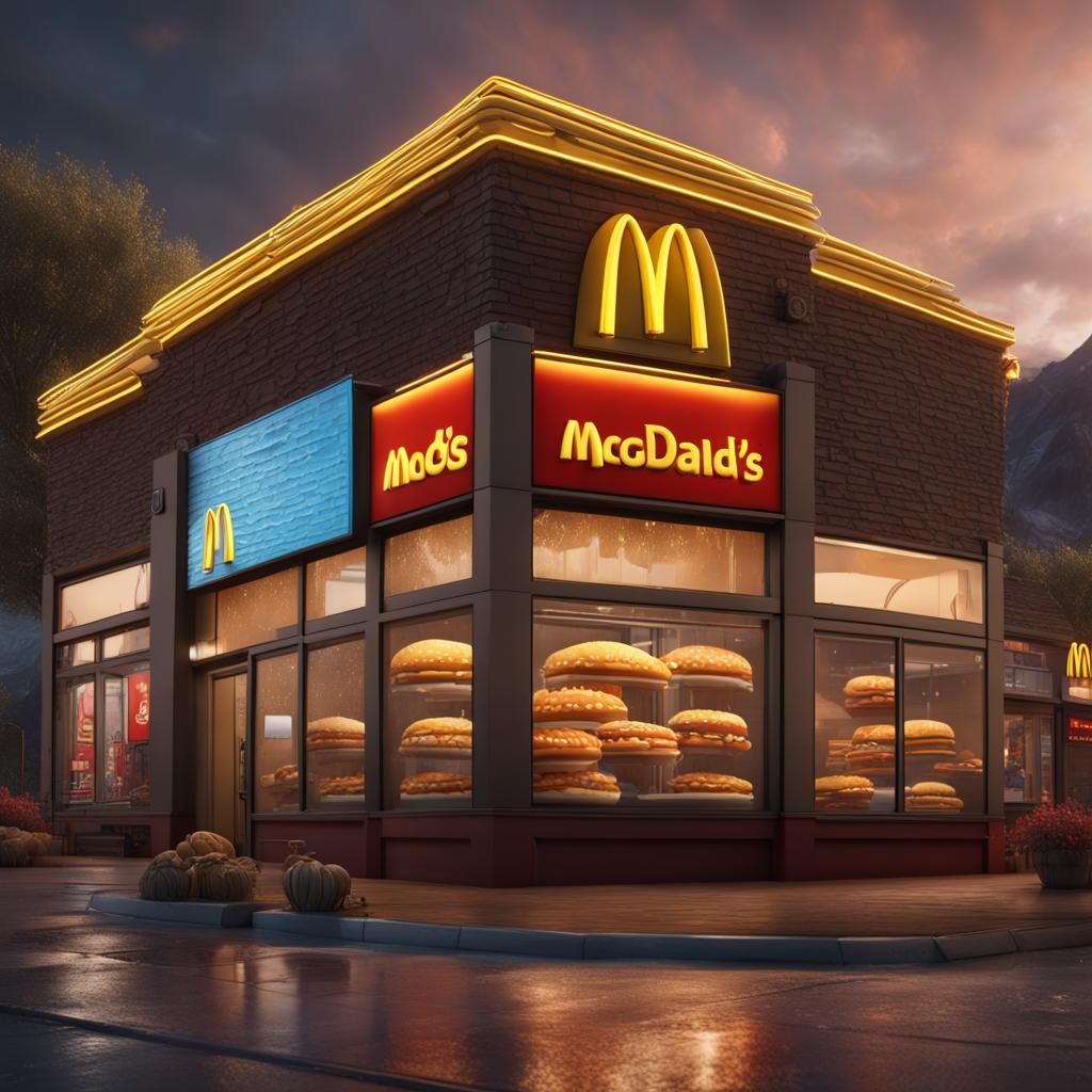 McDonalds: Detailed Matte Painting in Fantasy Style