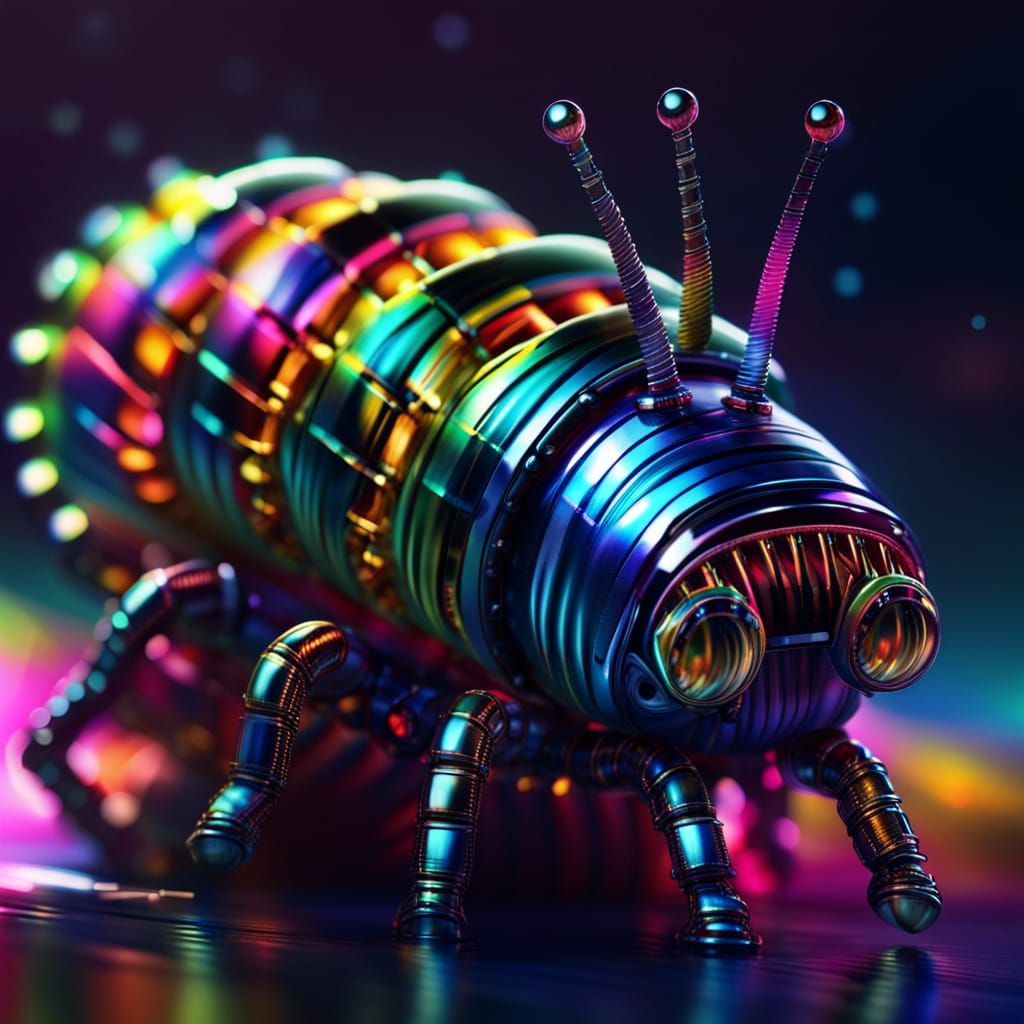 Prismatic Millipede Robot in Ultra Detail