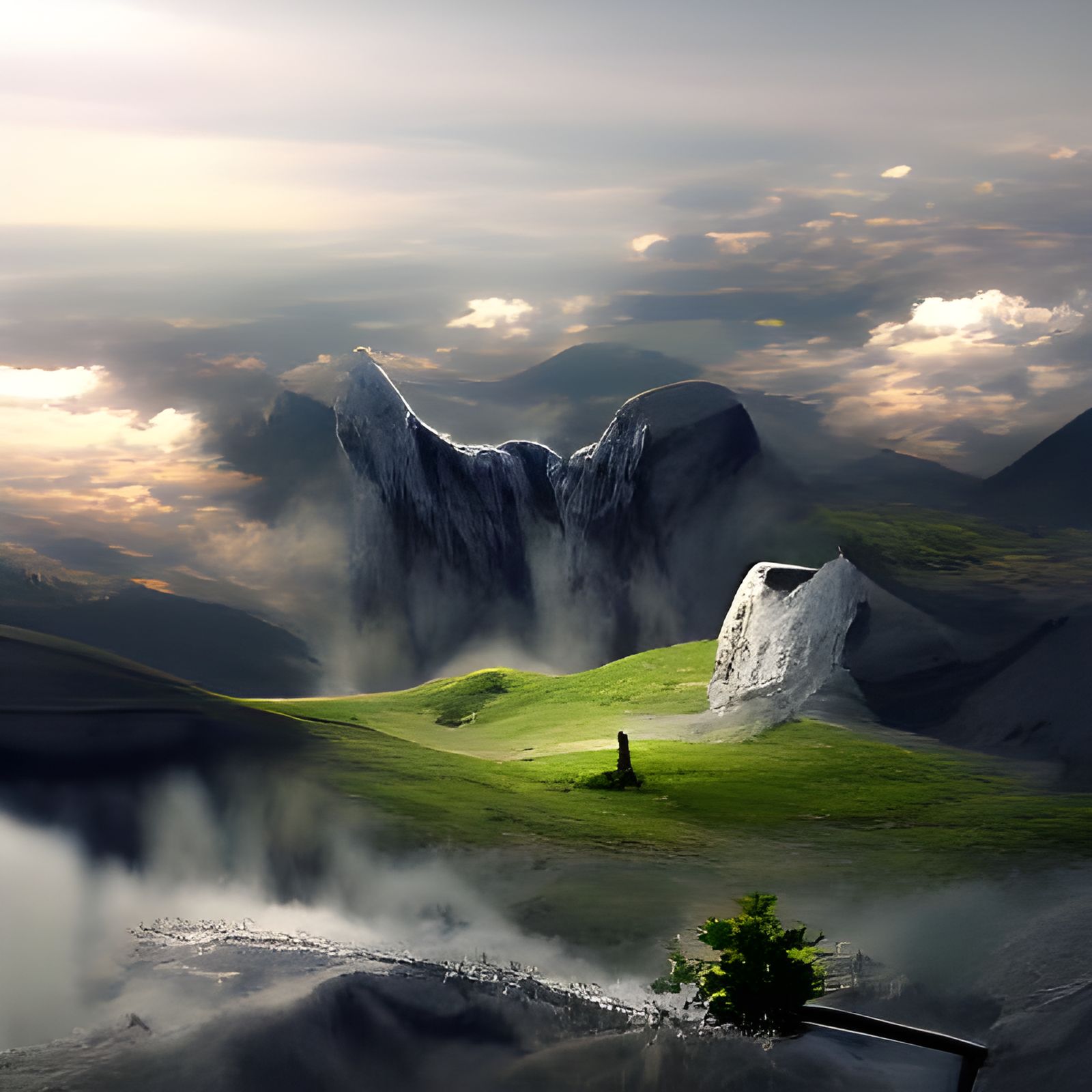 Evocative Matte Painting of Solitude