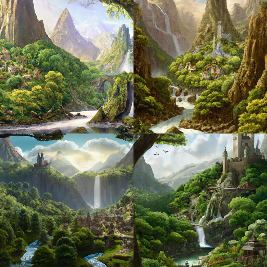 Hyperrealistic Rivendell in 8K Resolution