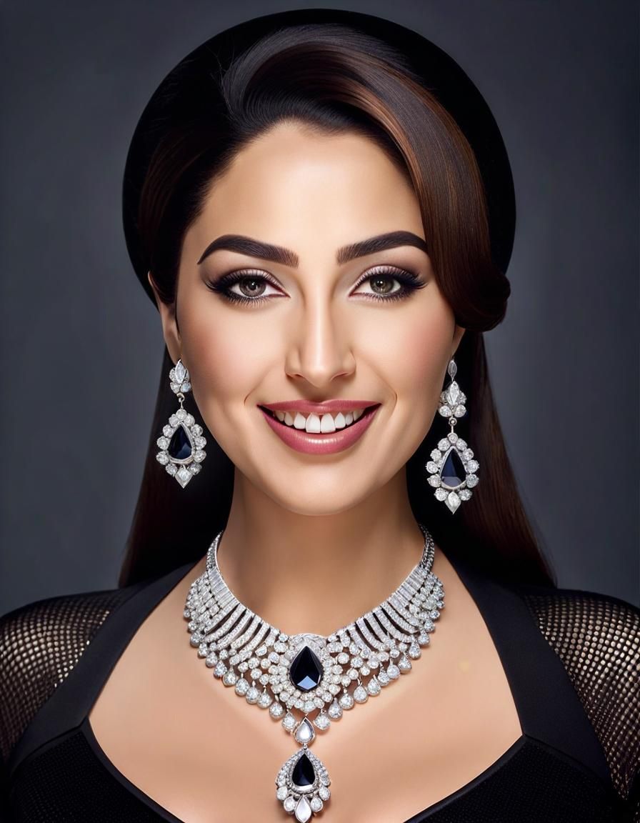 Psychedelic Portrait of a Middle Eastern Woman in 8K