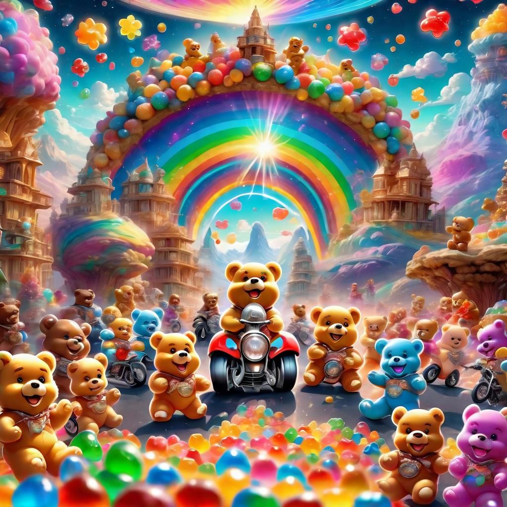 Gummi Bear Heaven: Chibi Angels and Epic Splendor