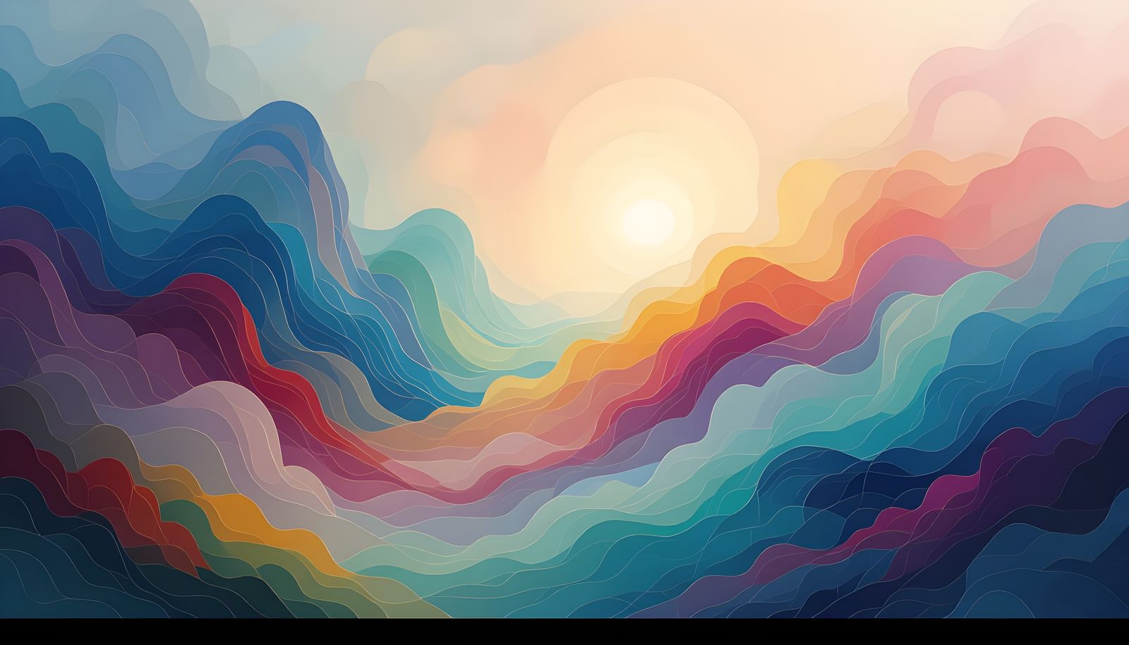 Ethereal Colorful Abstract Masterpiece