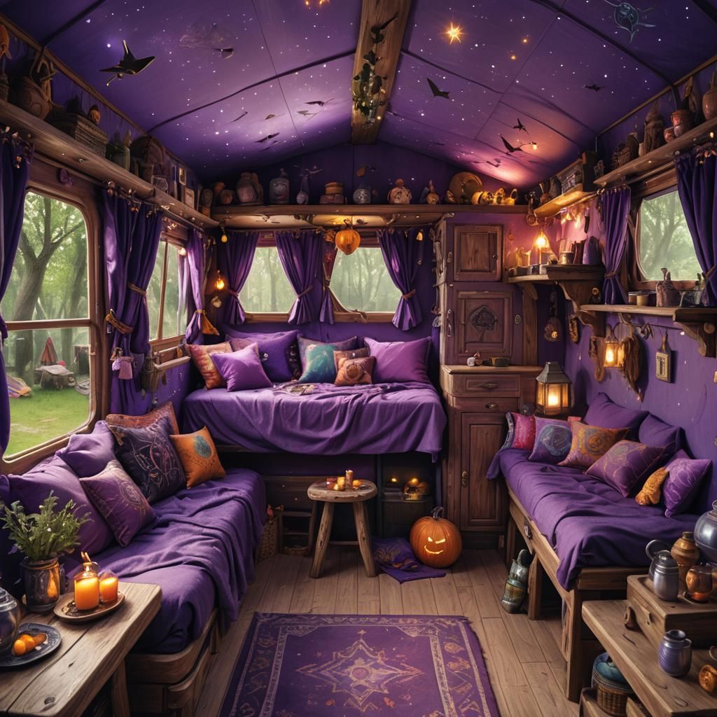 Caravan interior reveal! | Witch V - Fantasy, Dark, Gothic, Magic, Witchy Art & Witchcraft
