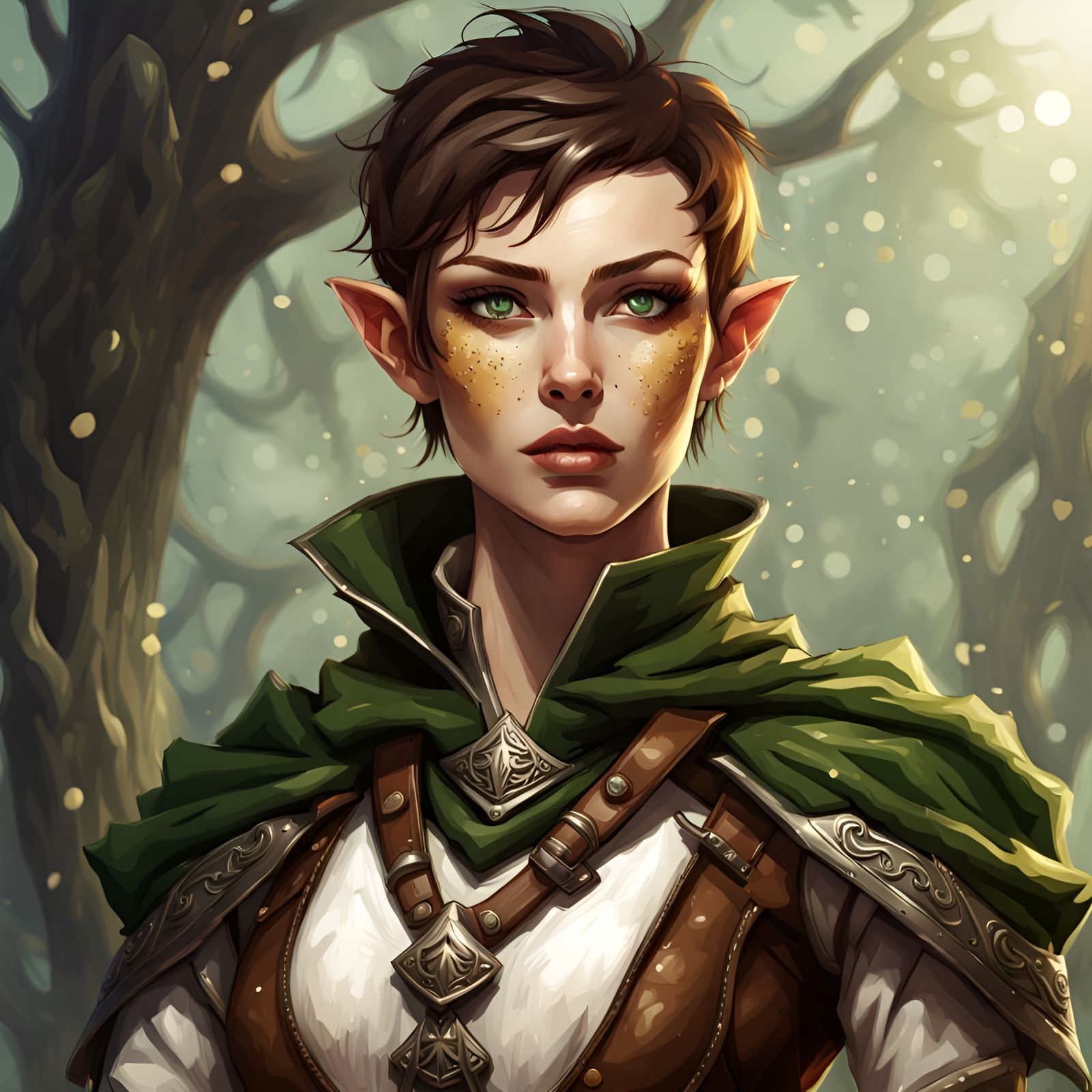 Steampunk High Elf Rogue Character Concept Art
