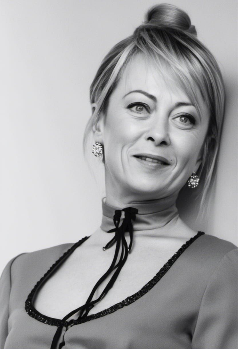 Blonde Woman in 1960s Glamour Portrait