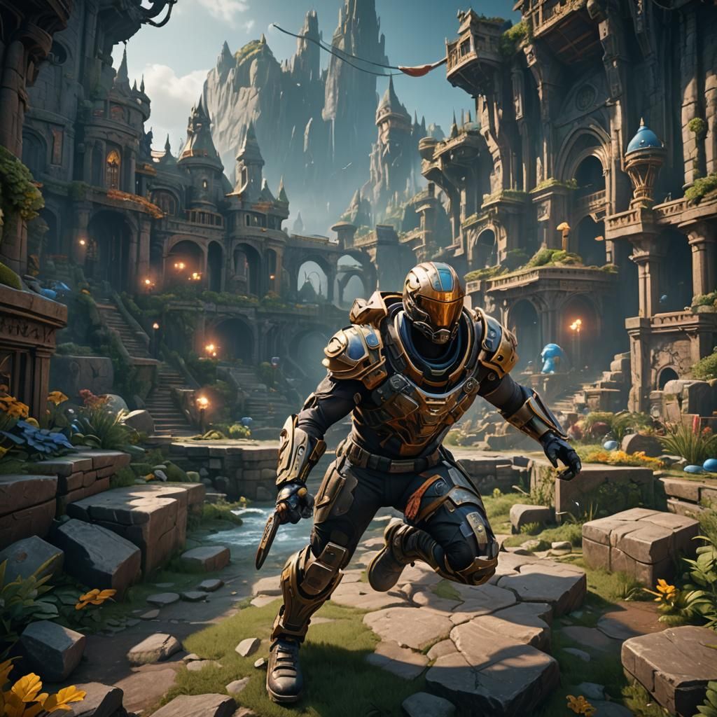 Detailed Matte Painting of Various Sports Activities