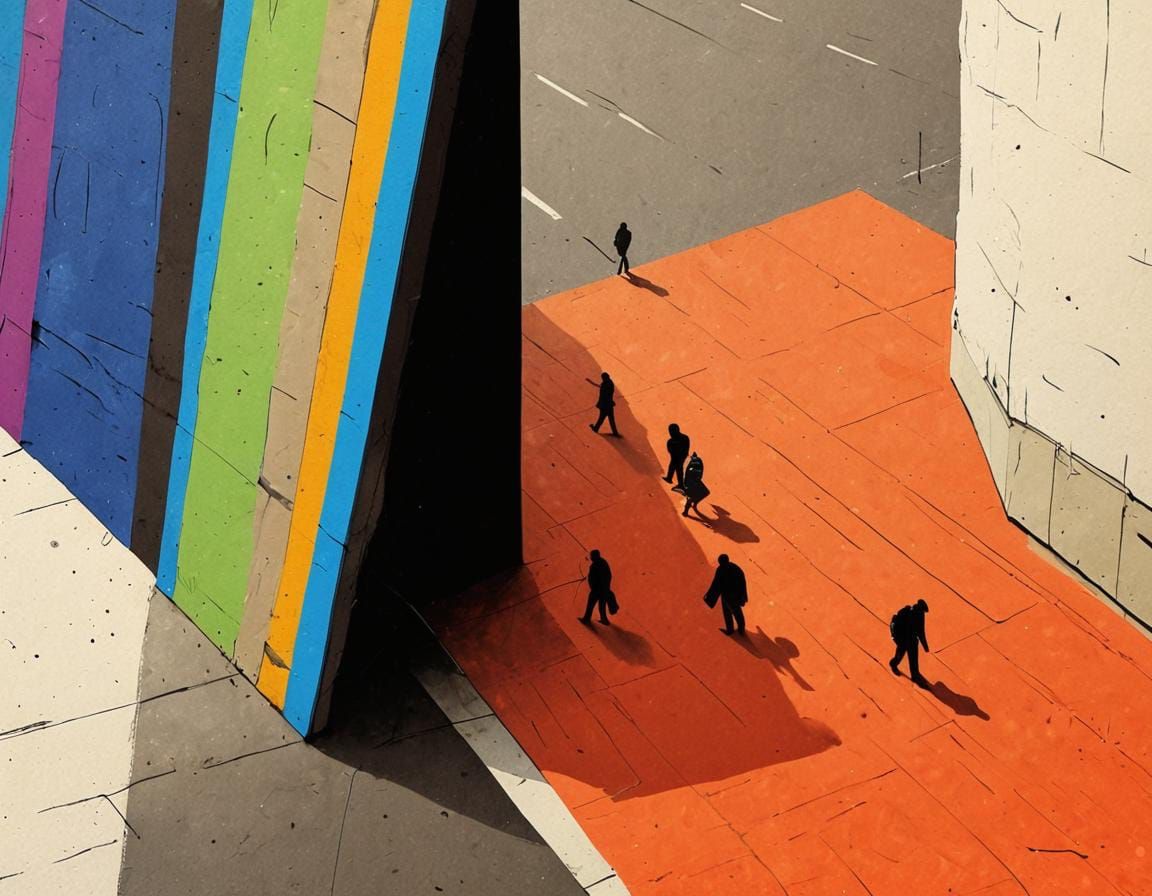 City Sidewalk Sculpture in Van Dalen Style