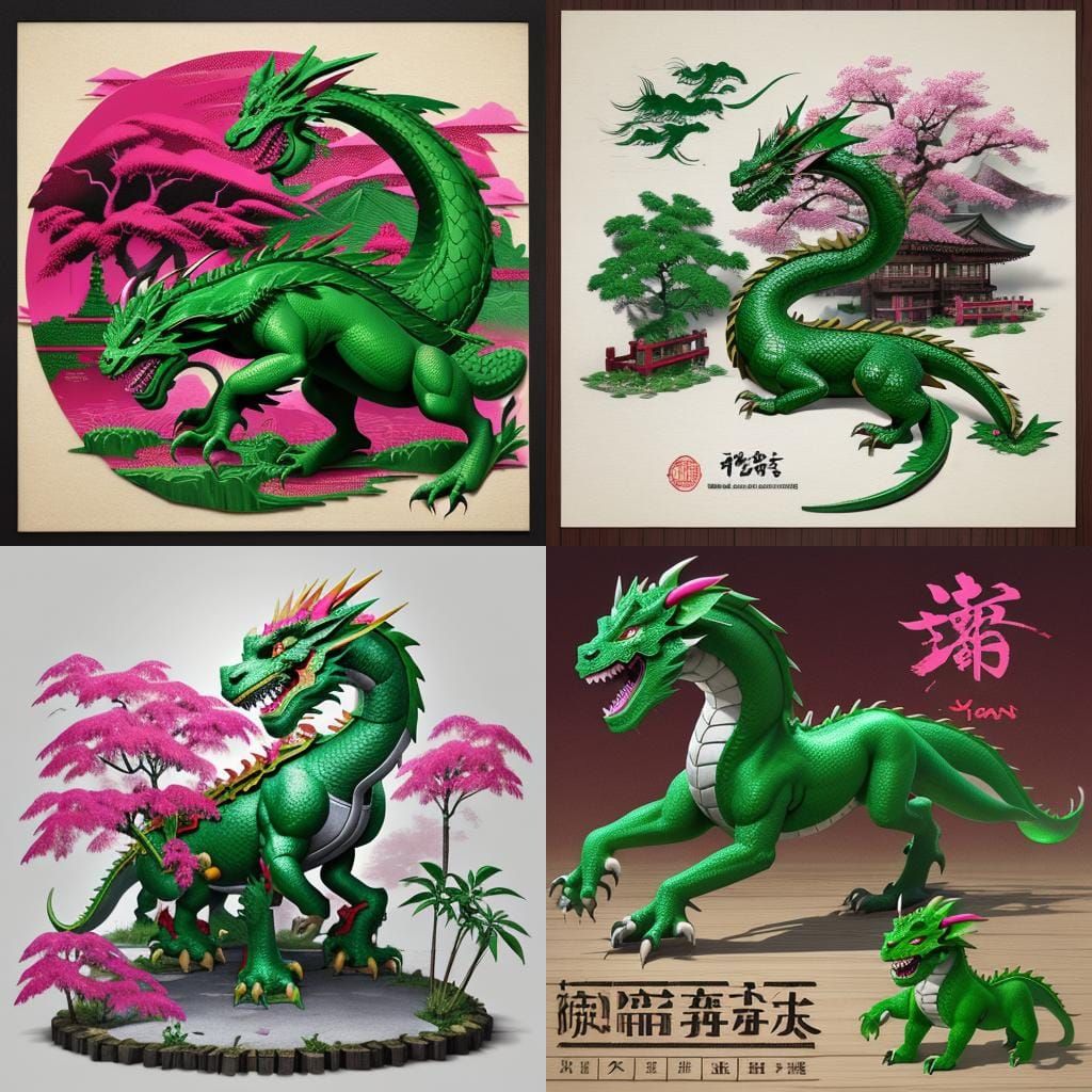Green Wooden Dragon: Chinese New Year Concept Art