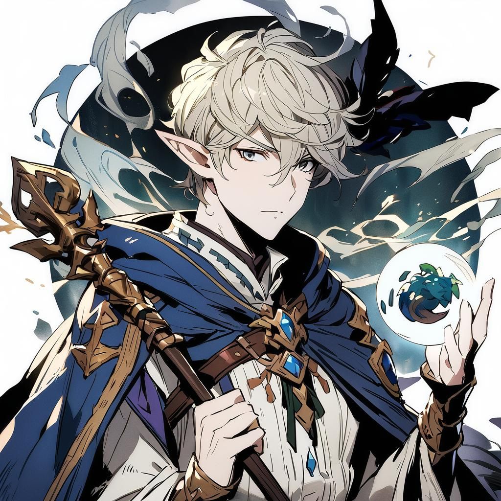 Half-Elf Wizard from Forgotten Realms in Fantasy Art