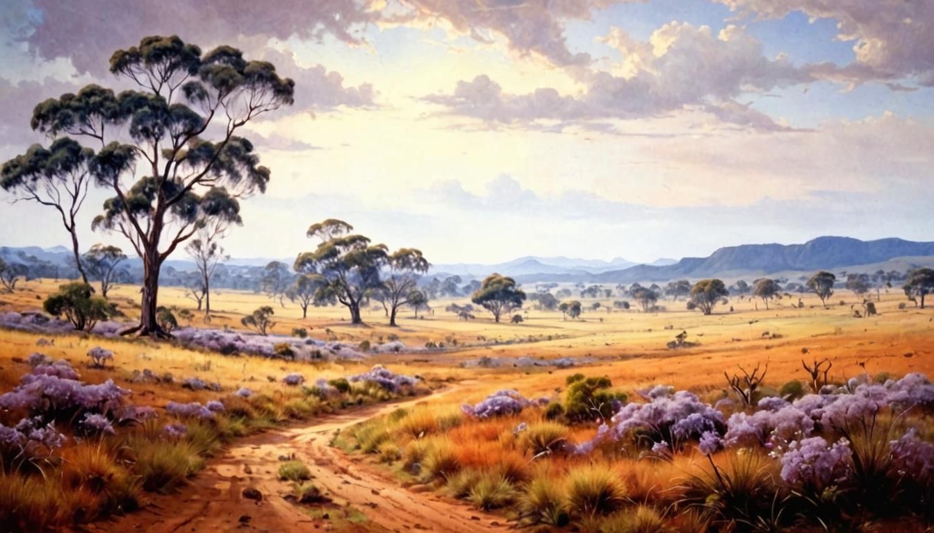 Vibrant Australian Outback Landscape