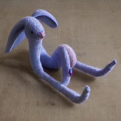 String Art Mad Rabbit Inspired by Soviet Sculptors
