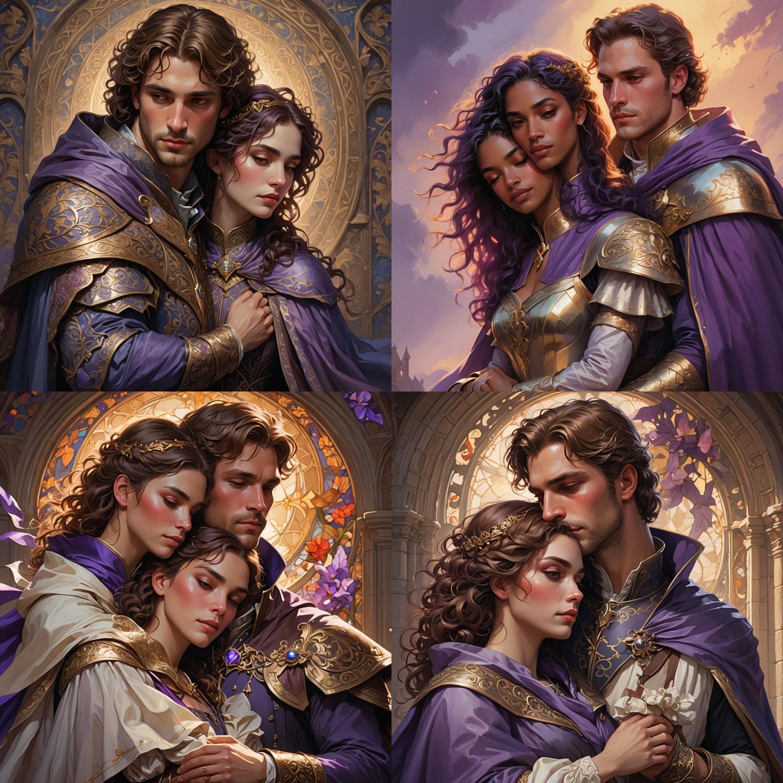 Medieval Prince Charming Carries Sleeping Beauty