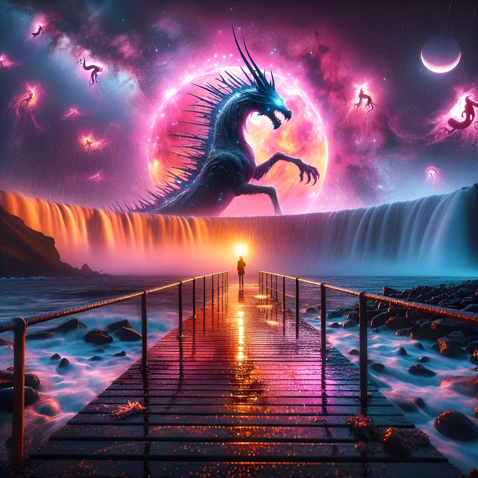 Abstract AI Image: Expressive Hands