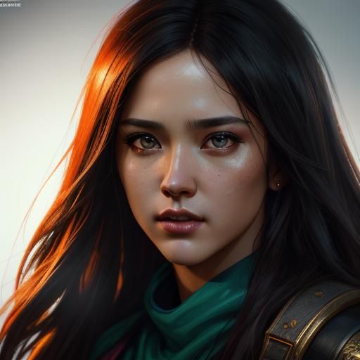 Hyperrealistic Portrait of Jesus in Splash Art Style