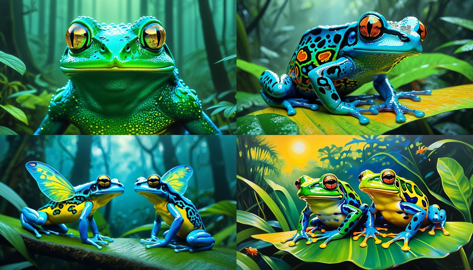Beautiful Dart Frog Human Hybrid