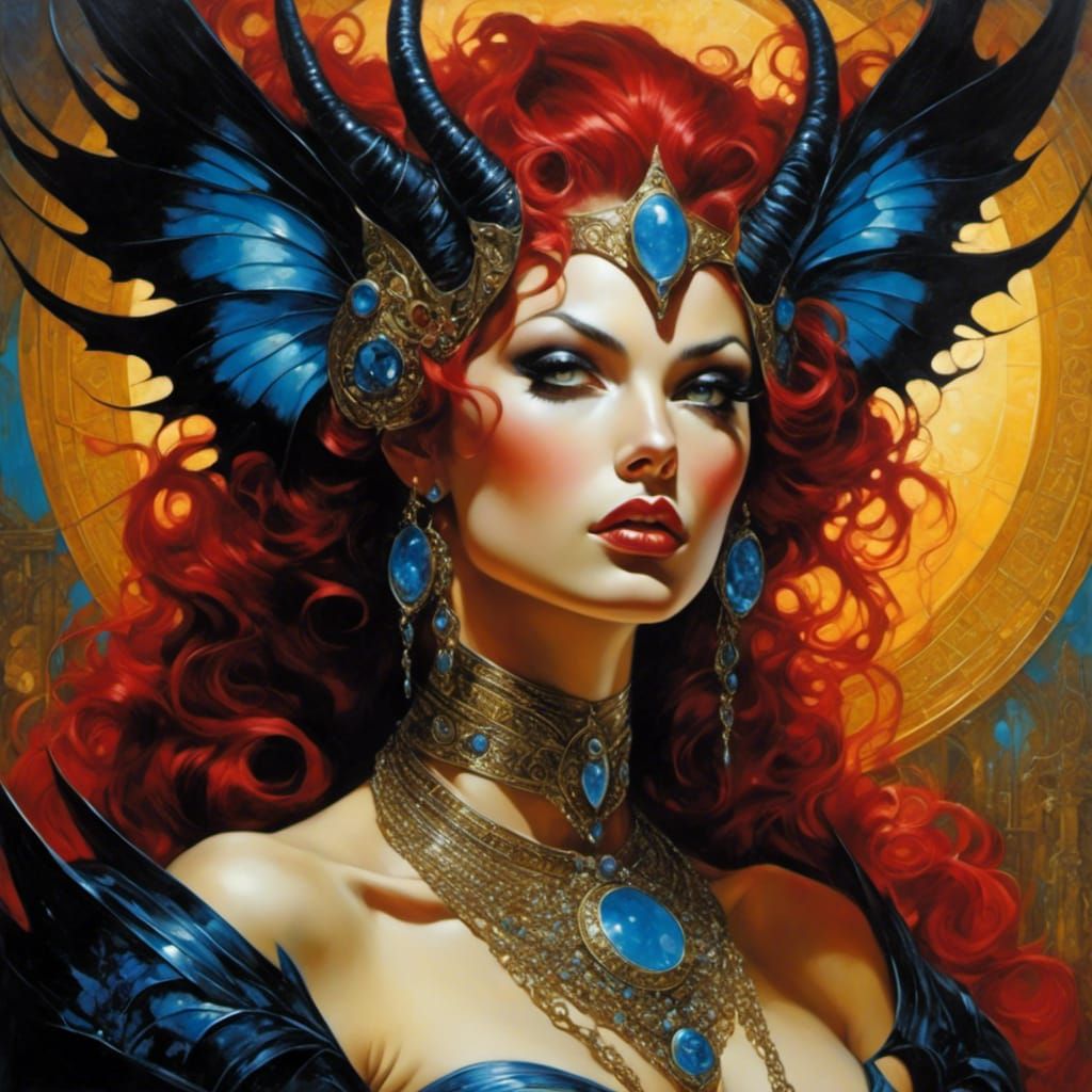 Demoness in Psychonaut Adventure Style