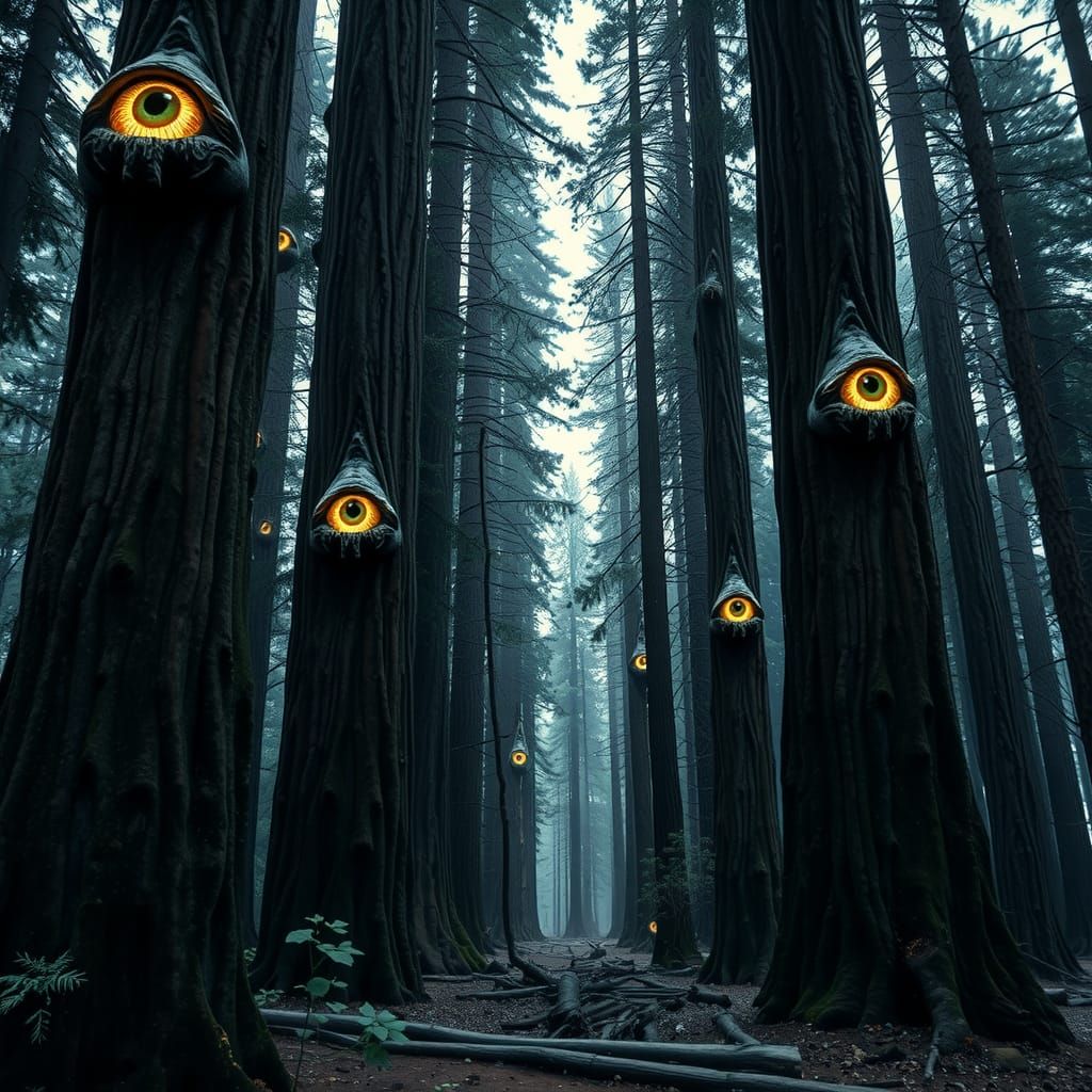Eldritch Horror: One-Eyed Trees in Colorado Forest