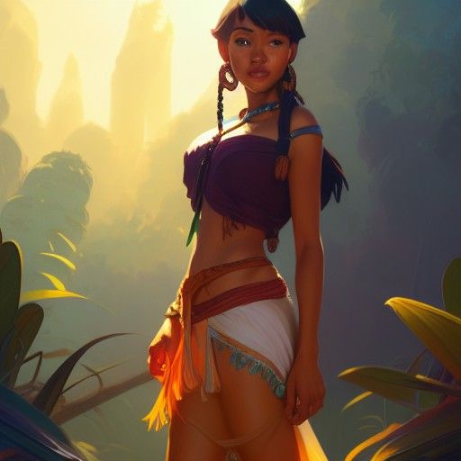 Chel from El Dorado: Seductive Fantasy Portrait