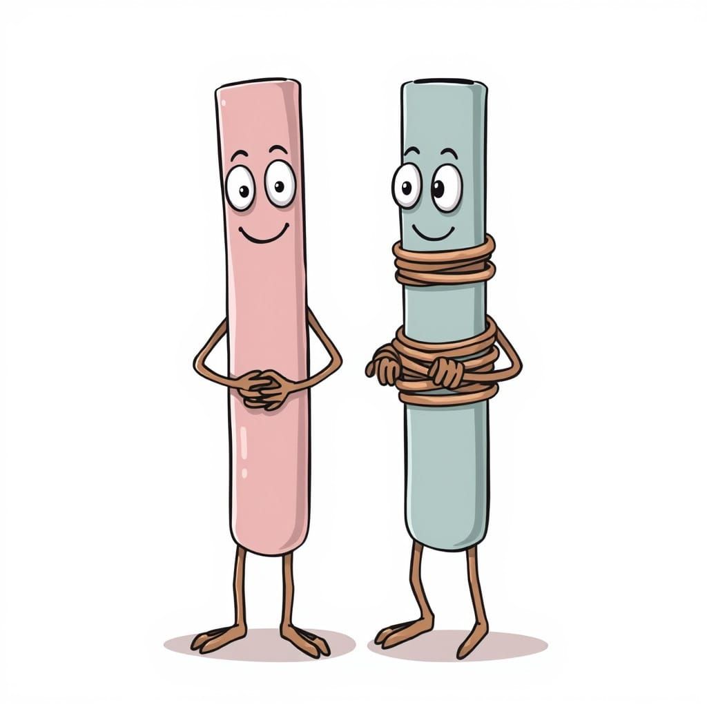 Tubes with a Twist: Straight and Knotted