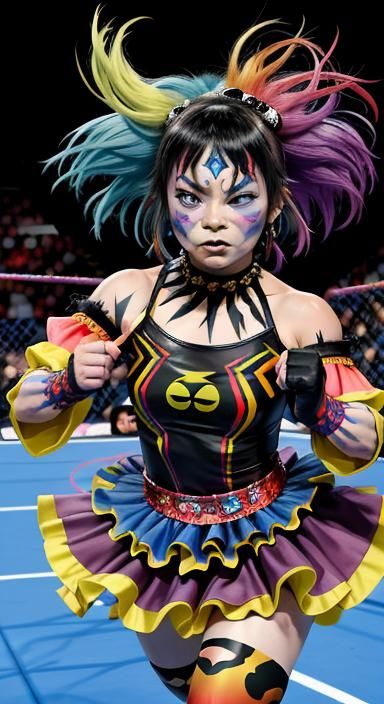 fusion  between Asuka ( wwe) and Björk