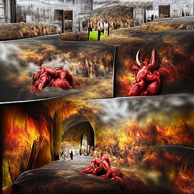 Biblically Accurate Hellscape in Hyperrealistic 3D