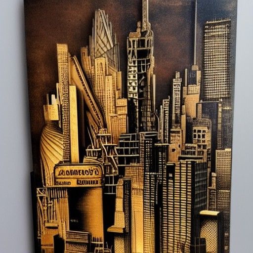 Steampunk Bar Chart of New York